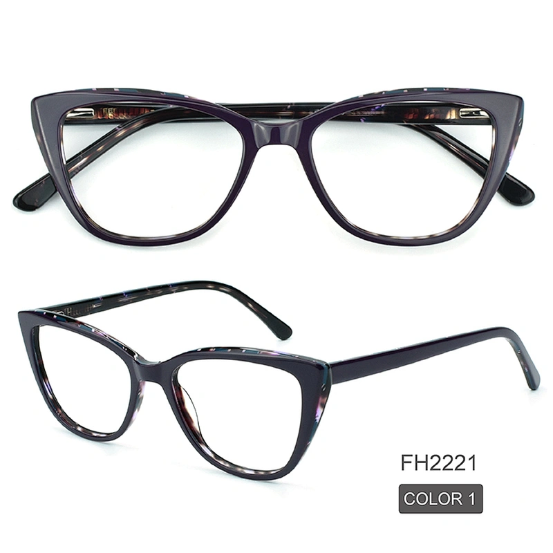 PH2221 Ready Good Fashion Cat Eye Brand Optical Frames Eyeglasses Acetate Glasses