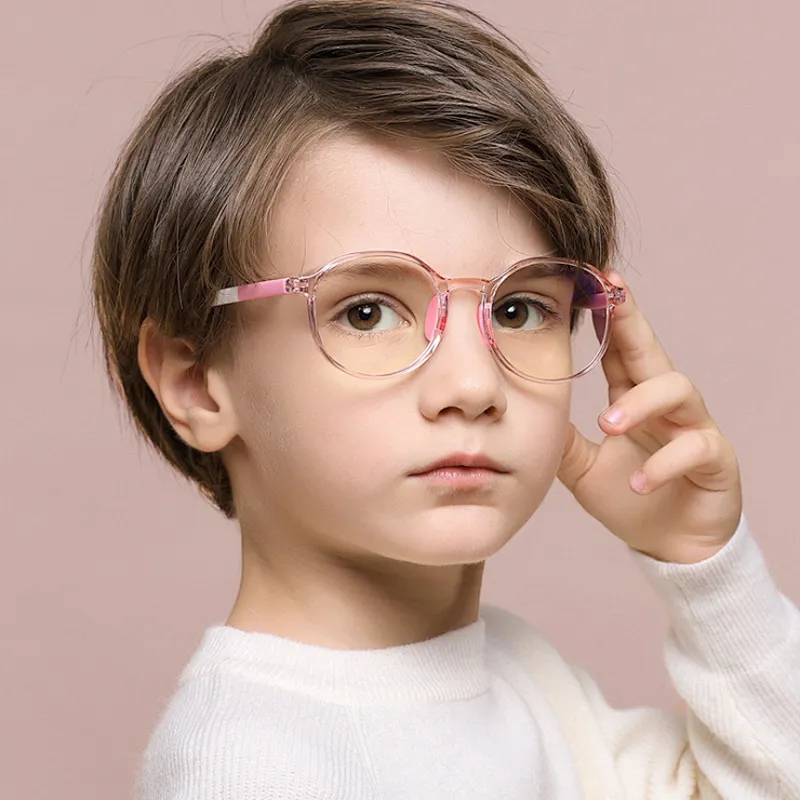 Fashion optical eyeglasses frames kids blue light filter computer gaming glasses anti blue light blocking glasses for kids 2021