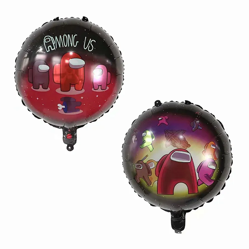 New Design Among Us Game Theme Foil Balloons For Birthday Party Game Decoration Supplies