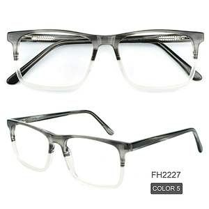 PH2227 Newest trend square acetate full rim black optical eye glasses frames ready goods