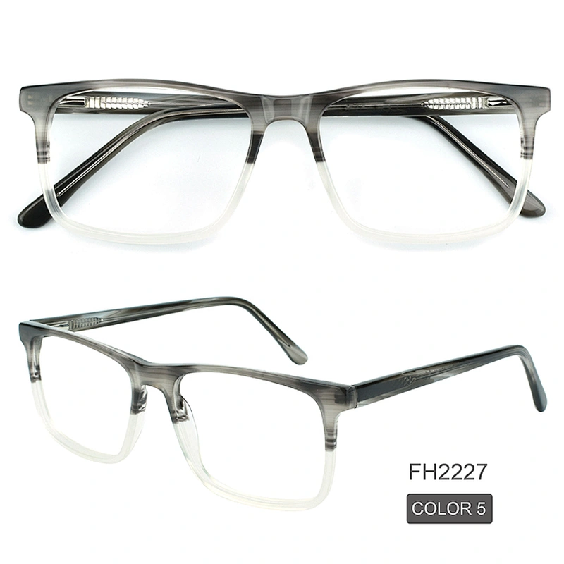 PH2227 Newest trend square acetate full rim black optical eye glasses frames ready goods