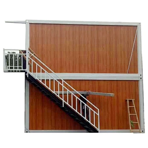 Oficina de la casa del contenedor plegable moderno de lujo de 20 pies de derribo