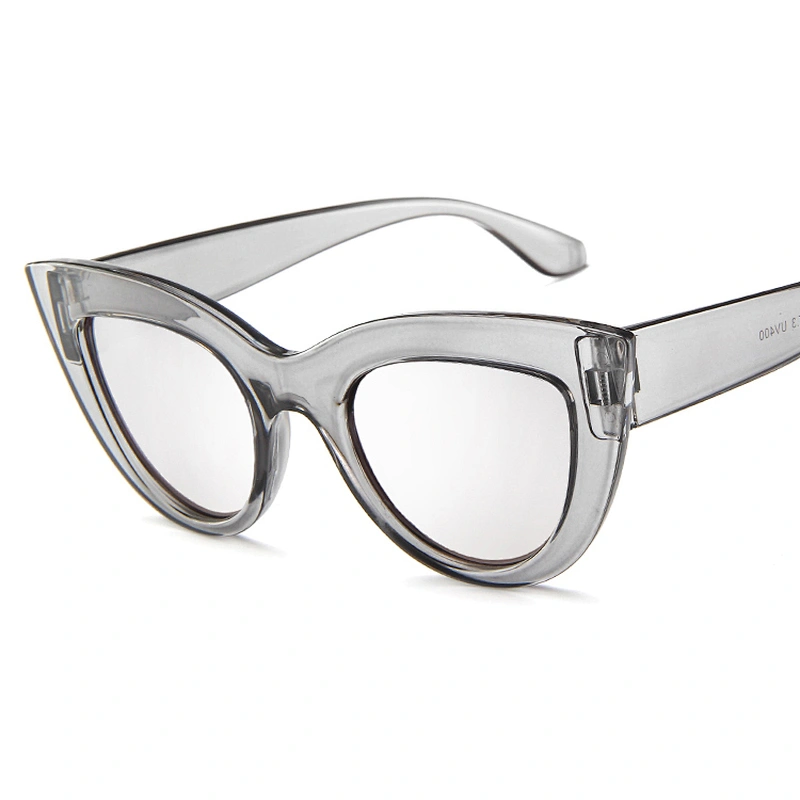 18004 Fashion Black Vintage Plastic Frames Women Cat Eye Sunglasses
