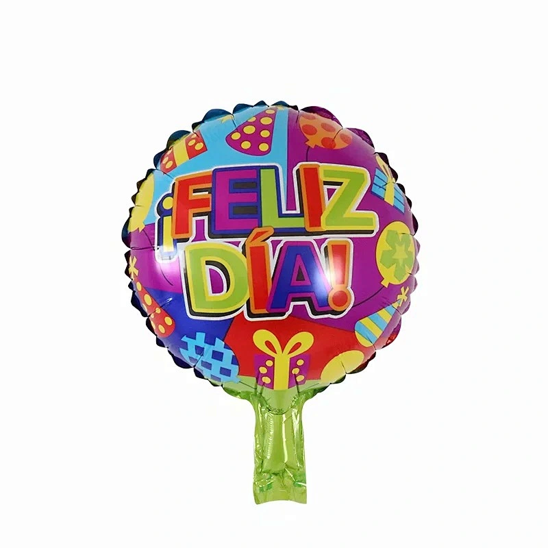 Multi-style 10 inch Spanish Happy Birthday Happy Day Feliz Cumpleanos Feliz Dia Foil Helium Balloons Birthday Party Decorations