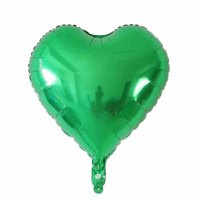 Multiple Color 18 inch Plain Pure Heart Shaped Foil Helium Balloons Birthday Party Decorations