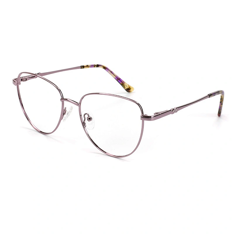 Lasted Style Eyeglasses Fashion Metal 5 color Optical Frame With Certificated