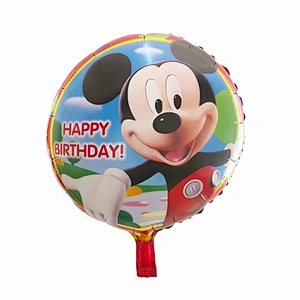 Mickey Minnie cartoon character balloon 18 inch heart   shape foil balloons for children's birthday party decorations