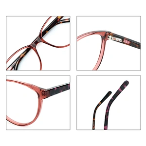 New Design Multi Color Acetate optical eyeglasses frames round eyewear unisex eye glasses thin spectacle frames