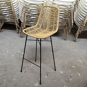 Rattan bar stool