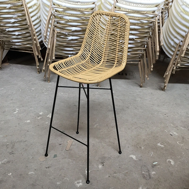 Rattan bar stool