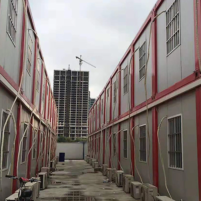 CE & ROHS Conjunto completo de lujo Mobile Modular Sandwich Panel Camp Living Box Casas de contenedores prefabricadas individuales