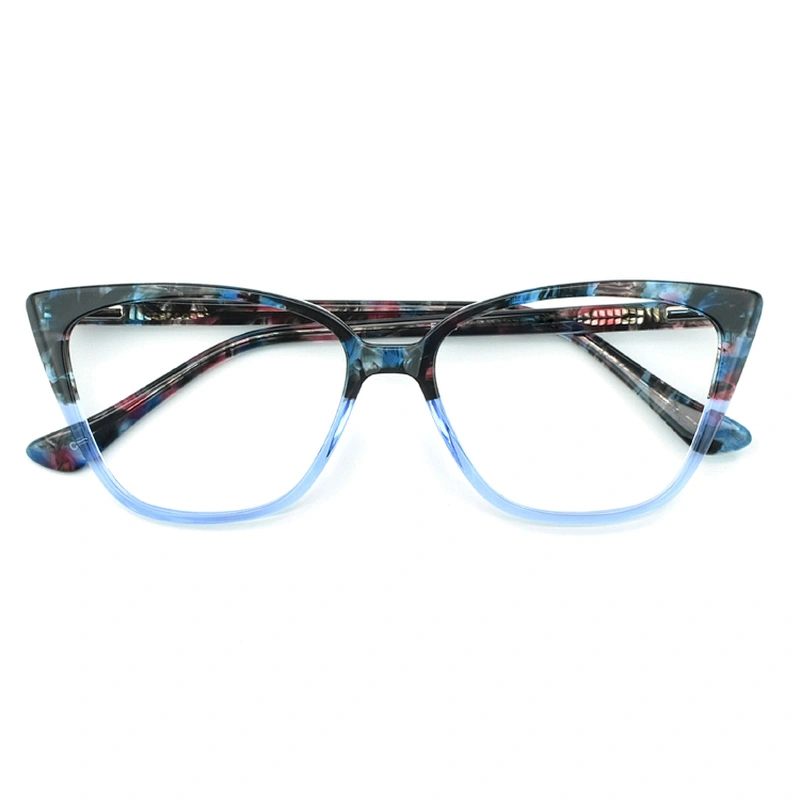 PH2218 Wholesale Custom Trend Optical Frame Eyeglasses River Acetate Cat Eye Glasses