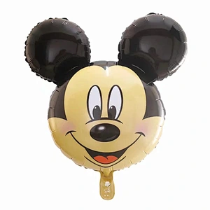 Amazon Hot Sales Large Size Cartoon Mickey Minnie Mouse Head Foil Balloons Kids Toy Birthday Party Decoration Balloons