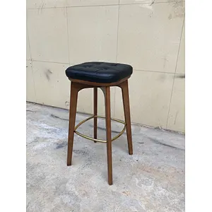 Wood bar stool
