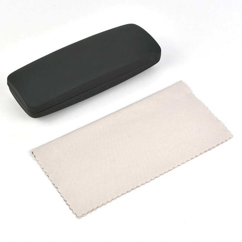 Custom Logo Fashion Metal Leather Glasses Cases For Glasses Optical Frame Computer Eyewear Box