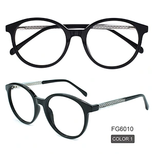 Vintage Retro Acetat Frame Clear Lens Glasses Fashion Eyewear Eyeglasses Round Circle Eye Glasses Optical Spectacle Frames