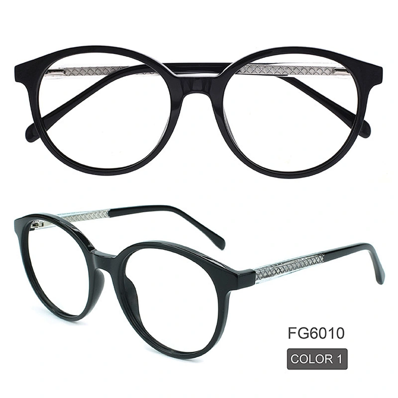 Vintage Retro Acetat Frame Clear Lens Glasses Fashion Eyewear Eyeglasses Round Circle Eye Glasses Optical Spectacle Frames