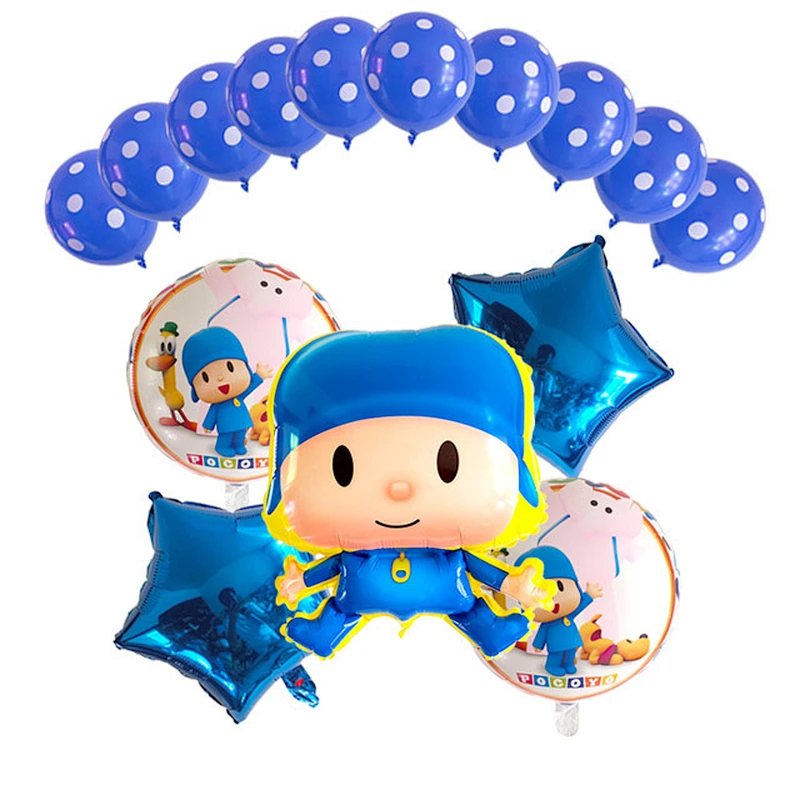 Cartoon Character pocoyo foil balloon helium balloon set for kids birthday party decoration party supplies