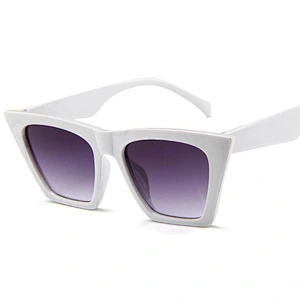 New Fashion Chic One Piece Oversized Sunglasses Vendor Flat Top Thick Frame Shades 2021