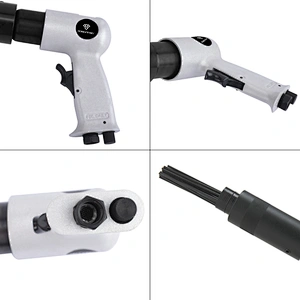 RONGPENG RP7658 Pneumatic Air Needle Scaler Rust Removal Gun Air Hammer Small Rust Remover Tools