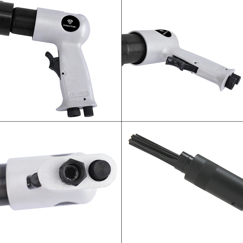 RONGPENG RP7658 Pneumatic Air Needle Scaler Rust Removal Gun Air Hammer Small Rust Remover Tools