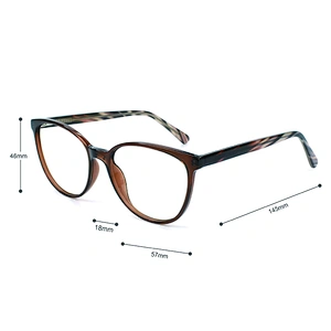 High quality oversize full rim eyeglasses frames acetate round eyewear 1 buyer