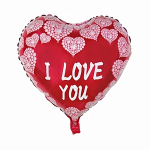 18inch heart shape i love you Te Amo helium foil balloons globos Valentine's Day wholesale balloons party wedding decoration