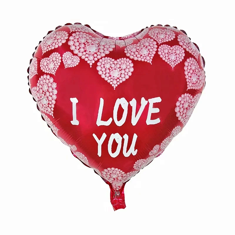18inch heart shape i love you Te Amo helium foil balloons globos Valentine's Day wholesale balloons party wedding decoration