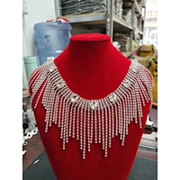 rhinestone chain collar