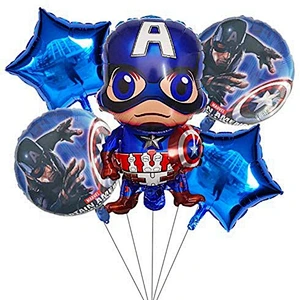 Superhero Theme Aluminum Foil Balloon Set Spiderman Batman Balloon Kids Birthday Toy Balloon Party Decoration