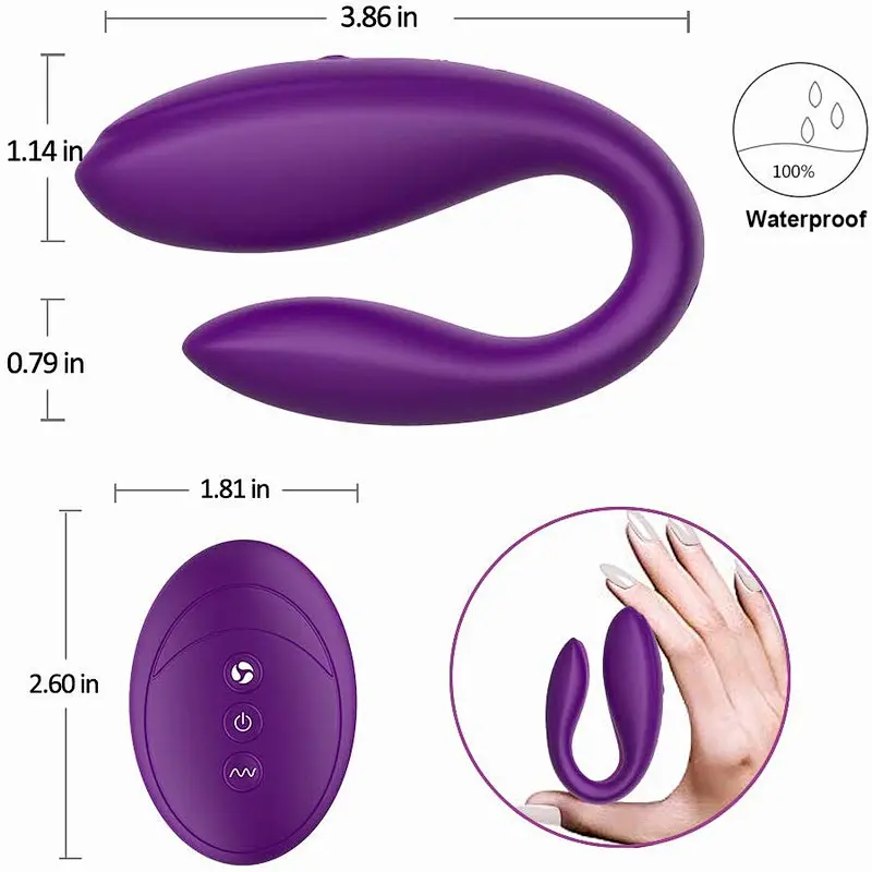 Wireless Vibrator with remote 10 modes 100% pure silicon