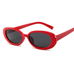 2020 best selling cheap plastic frame luxury shades women oval round clear sunglasses