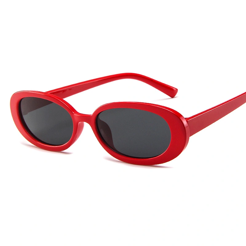 2020 best selling cheap plastic frame luxury shades women oval round clear sunglasses