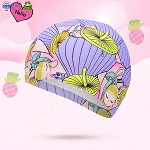 Silicone swimming cap