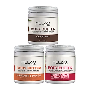 Body butter private label 100% natural whitening moisturizing beauty skin care
