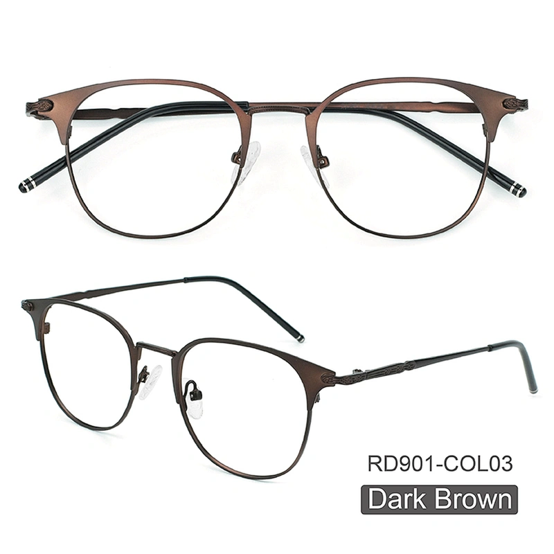 Ce Spectacle Eyeglasses Popular Round Metal Aviation Optical Frames Wholesale