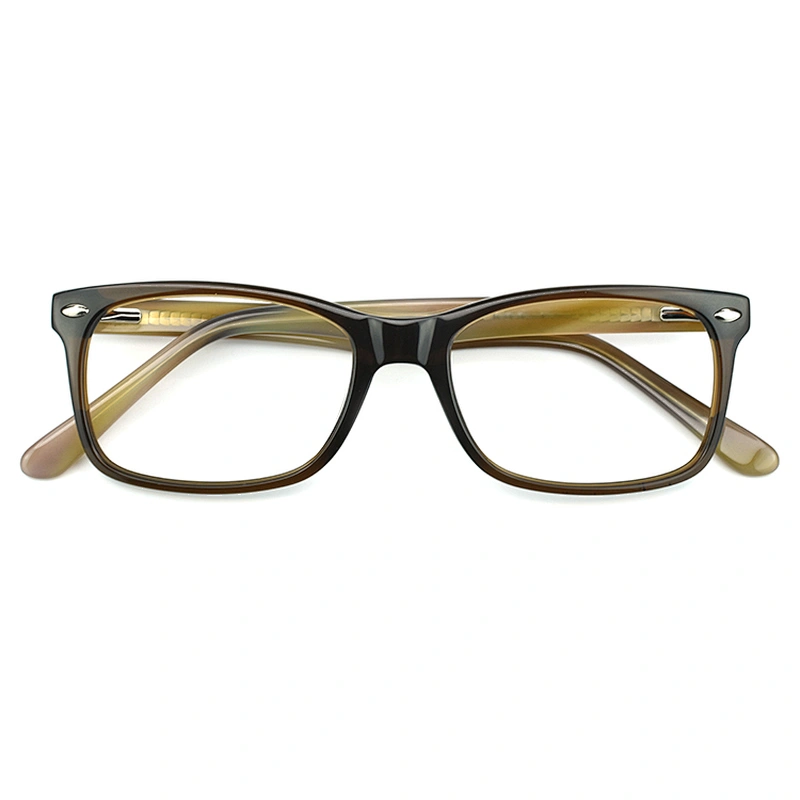Best Selling Fashion Design Vintage Acetate Eyeglasses square men Optical Frames 2021