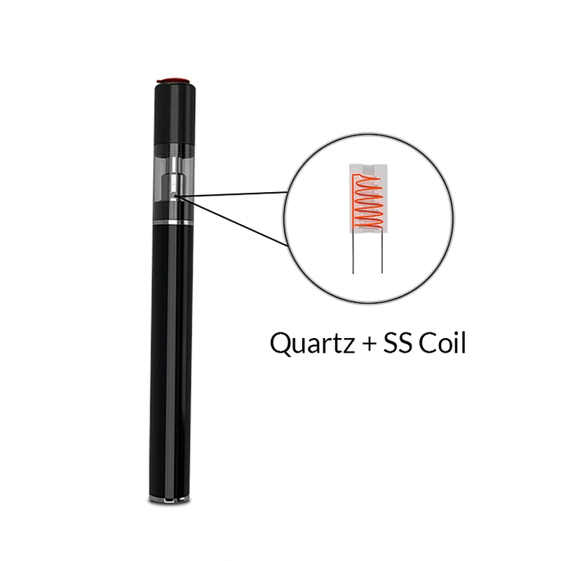510 thread battery Ceramic coil cartridge glass tube cbd oil vape