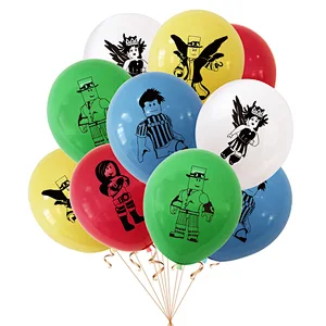Roblox Virtual world game Latex Balloons  with Conffeti Latex Balloon Birthday Party Decorations for Girls Women