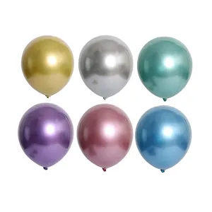 New design 5/10/12inch chrome latex balloons small Metallic  Air latex balloons for party  Decoration supplies