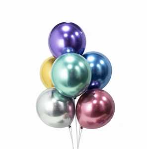 New design 5/10/12inch chrome latex balloons small Metallic  Air latex balloons for party  Decoration supplies