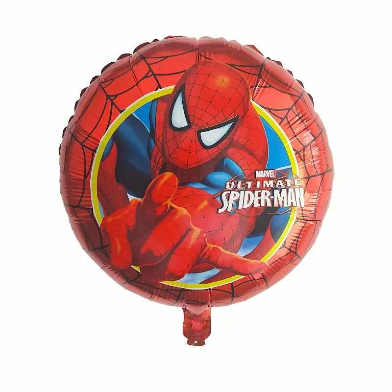 Hot Sale Birthday Party Decoration Balloon 18 Inch Round Shape Spiderman Iron Man Foil balloon