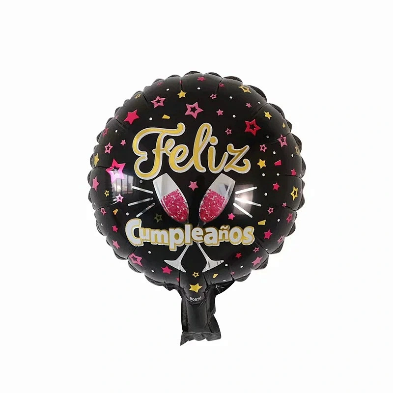 Multi-style 10 inch Spanish Happy Birthday Happy Day Feliz Cumpleanos Feliz Dia Foil Helium Balloons Birthday Party Decorations