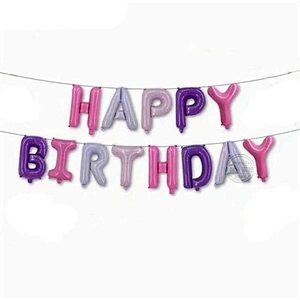 16 Inch Happy Birthday Letter Balloon Set Banner Baby Shower Birthday Party Decoration Balloons