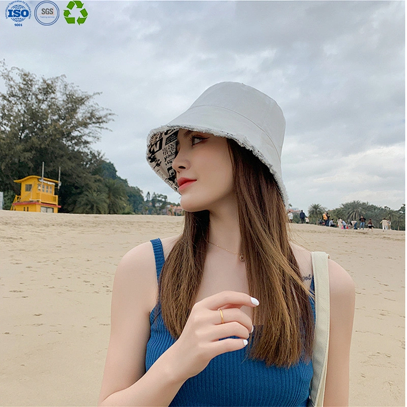 Cotton embroidery bucket hat