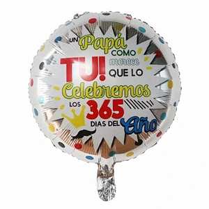 Multi-style 18 inch Spanish Happy Father's Day Feliz Papa Foil Helium Balloons Party Decorations