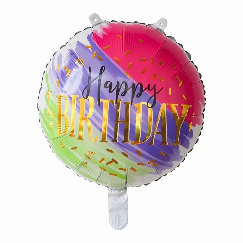Multi-style 18 inch Happy Birthday Round Foil Helium Balloons Birthday Party Decorations