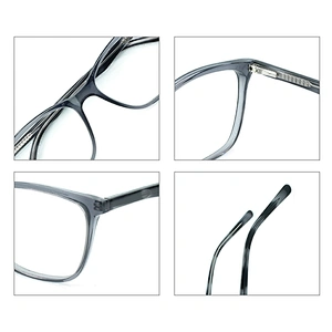 Fashionable Acetate Frames Glasses PC Lens Square Optical Eyewear Glasses
