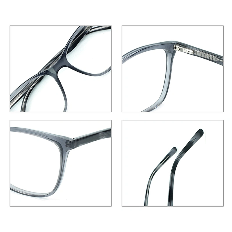 Fashionable Acetate Frames Glasses PC Lens Square Optical Eyewear Glasses