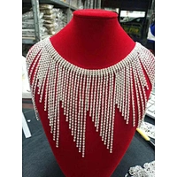 rhinestone chain collar